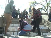 La Escuela de Cerámica comenzó a revestir las escalinatas de Villa Italia