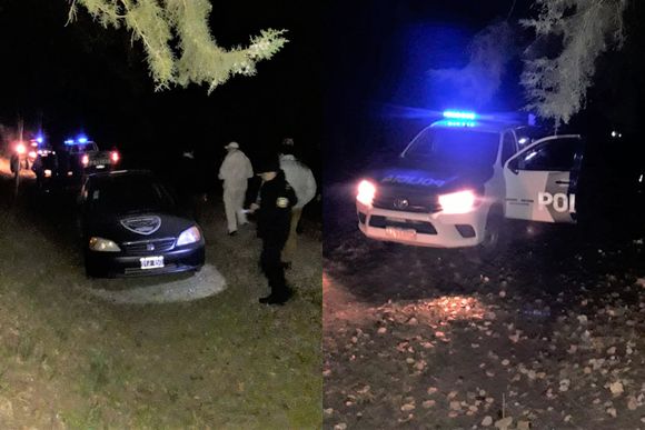 Automóvil de empresa de seguridad chocó a un patrullero y a un joven camino a Vuelta de Obligado