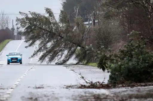 Casi un millón de hogares sin electricidad Irlanda y Escocia POR LA TORMENTA EOWYN