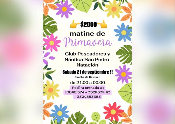 Matiné de Primavera en el Club Pescadores