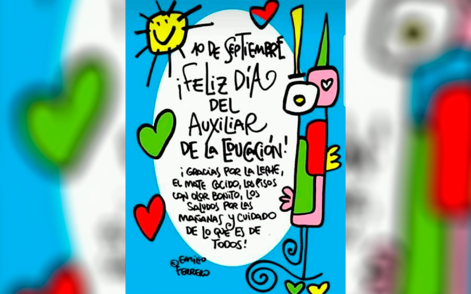 ¡Feliz día a las auxiliares!