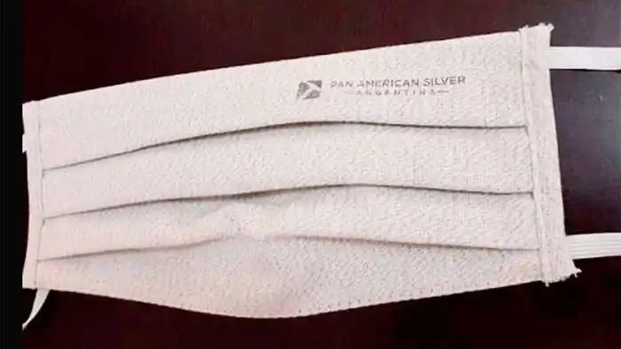 Empresa argentina fabrica barbijos con hilo de plata