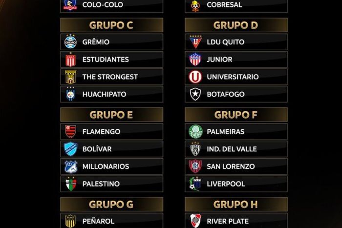 Grupos Lbertadores 2024 (Conmebol)