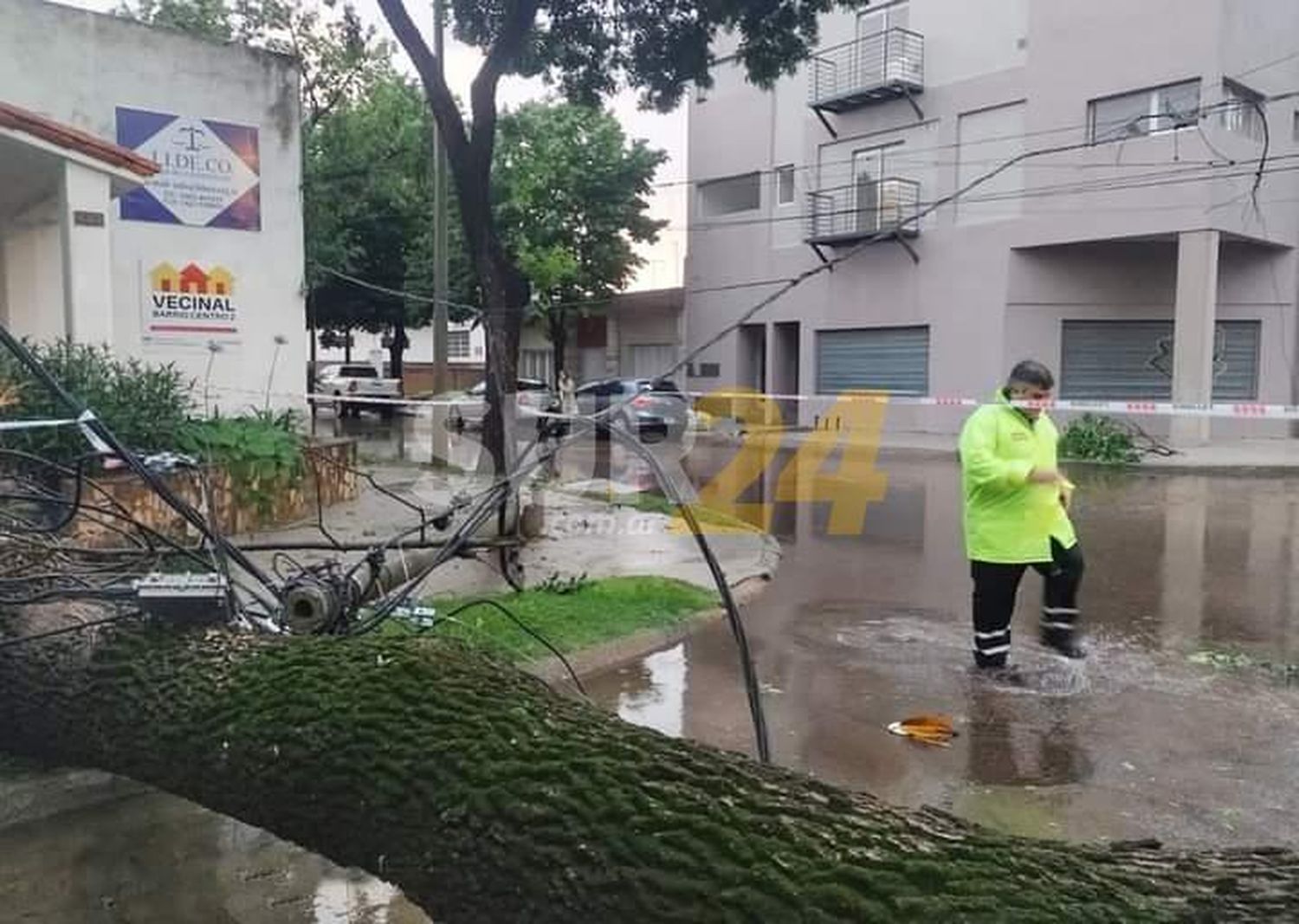 Al menos 10 evacuados en Venado a causa de la furiosa tormenta