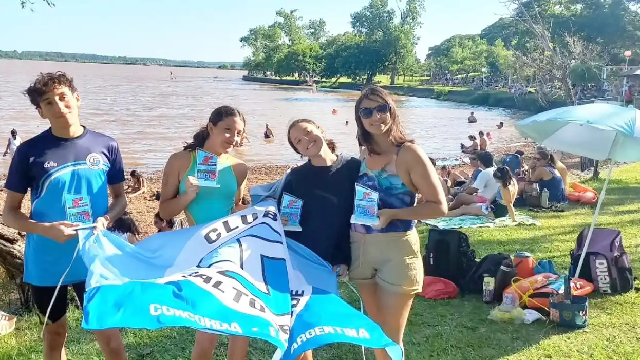 Destacada participación del Club Salto Grande en la competencia de Aguas Abiertas en Federación