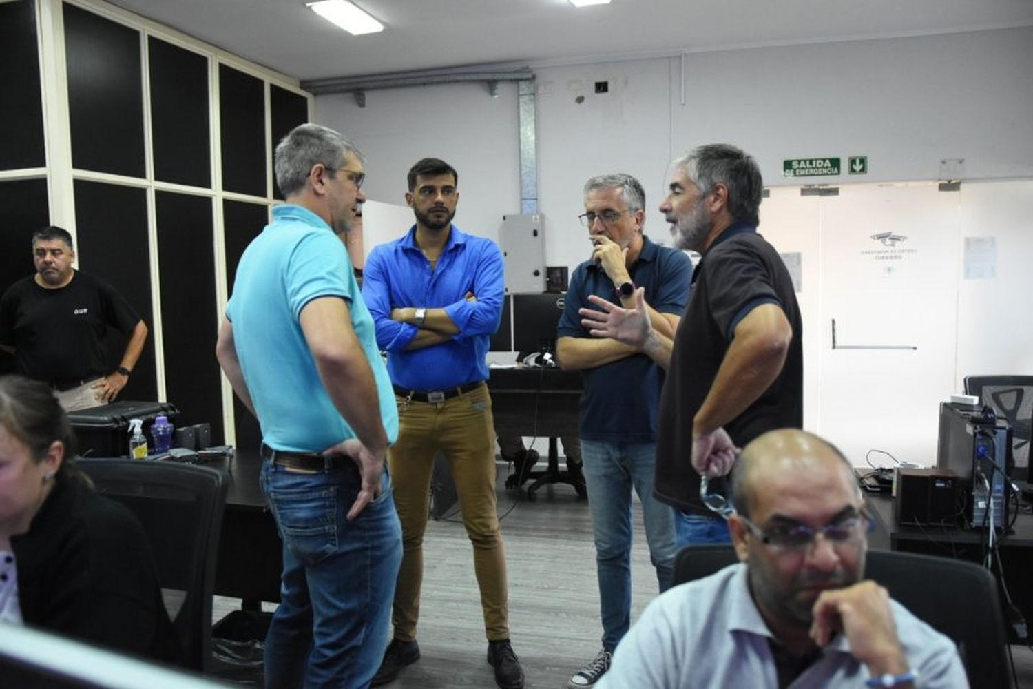 Autoridades del área tecnología de la UNRaf visitaron el Centro de Monitoreo