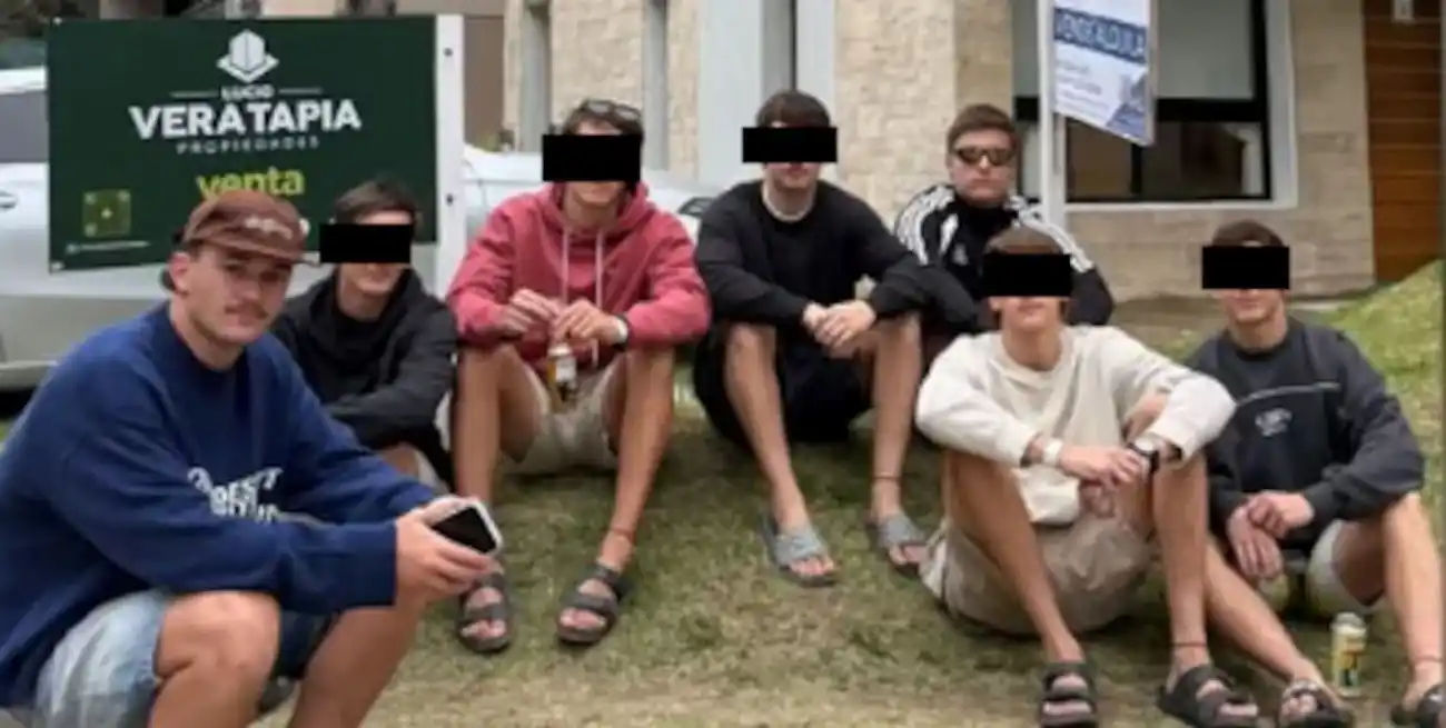 Una de las fotos en la Costa Atlántica que subieron a Instagram los detenidos