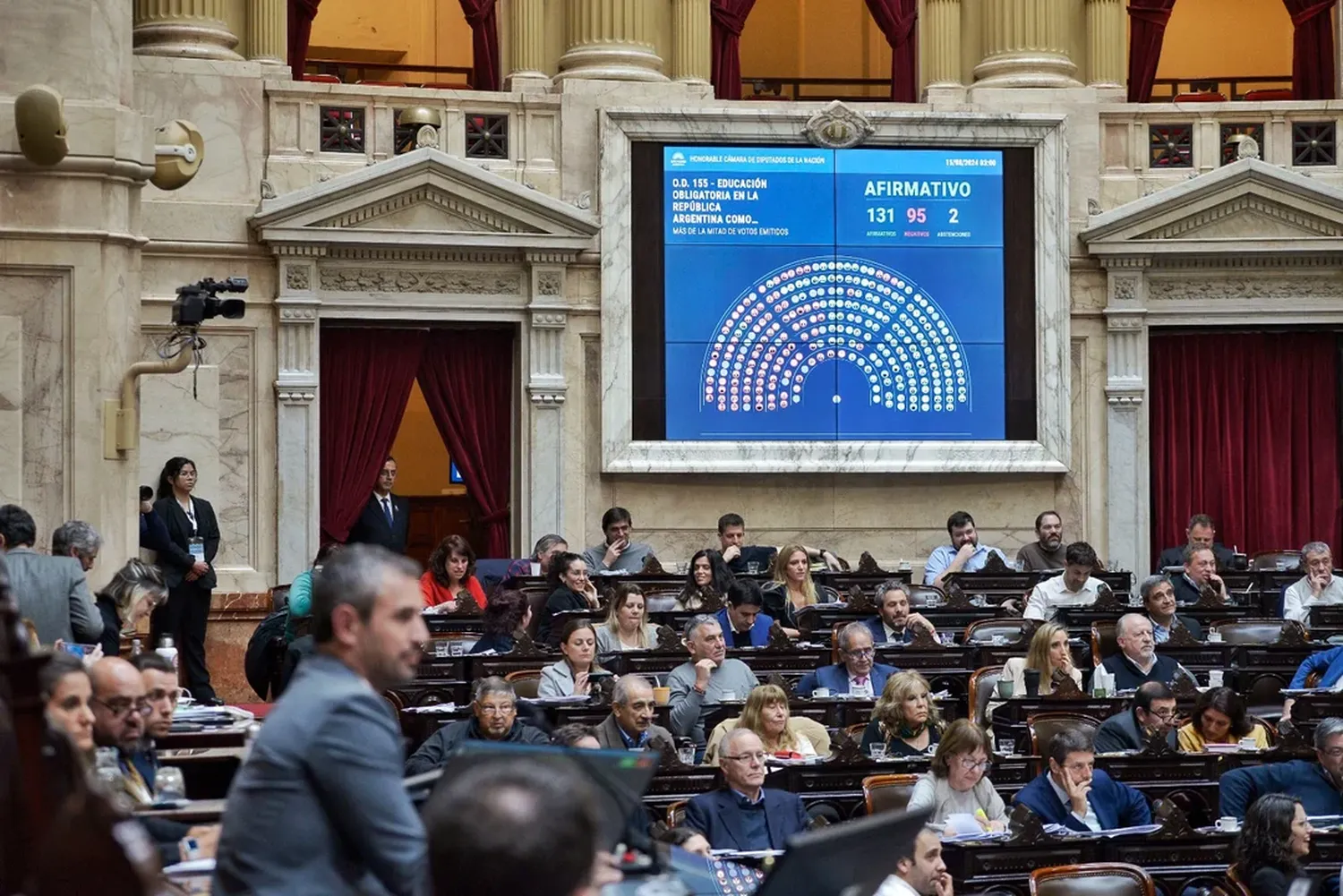 La Cámara baja aprobó el proyecto de esencialidad educativa.