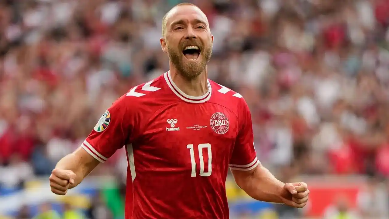 Eriksen reapareció en la Eurocopa con un gol