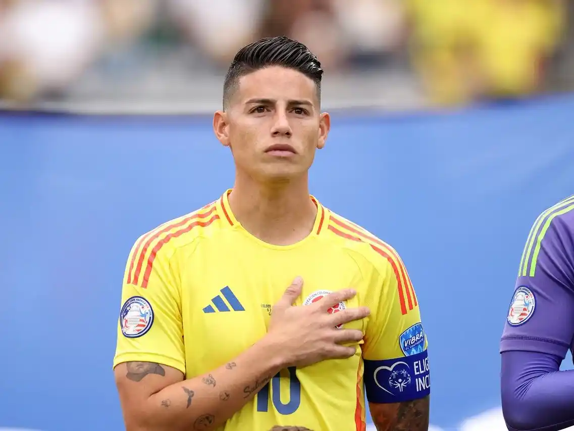 El capitán de Colombia, James Rodríguez.