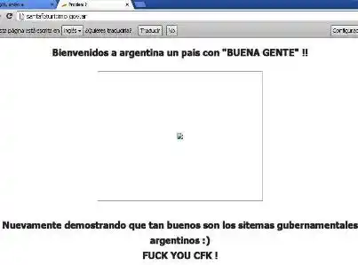 Hackearon la página web de turismo