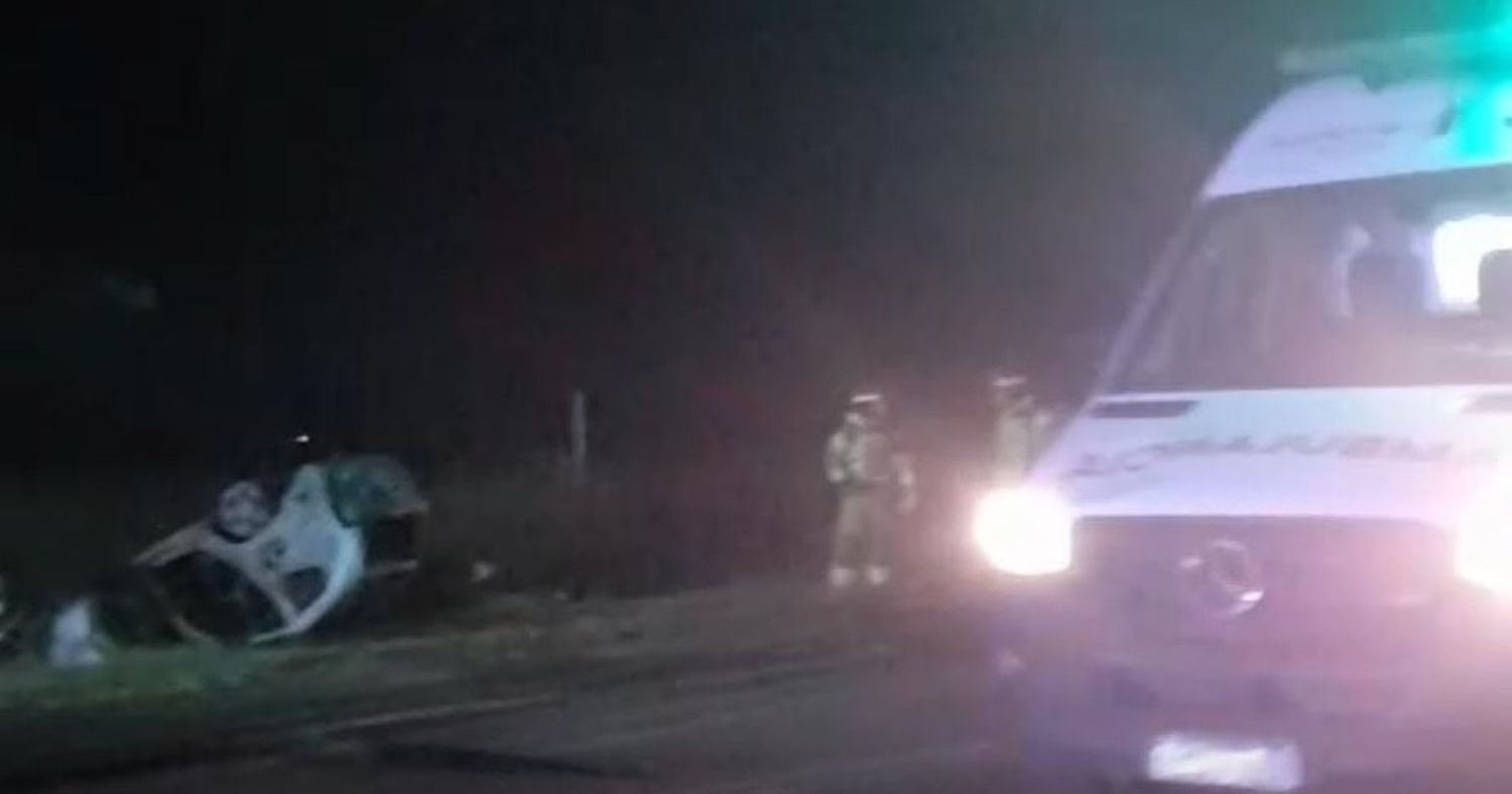 Intenso trabajo de Bomberos de Rufino en el lugar.