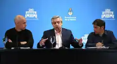 El Presidente se reúne hoy con Kicillof y Rodríguez Larreta