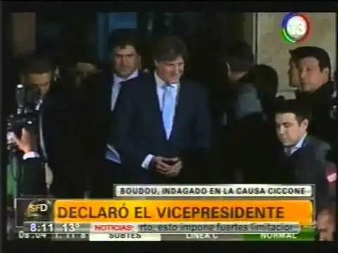 Boudou acusó a los Ciccone y negó nexos con la imprenta