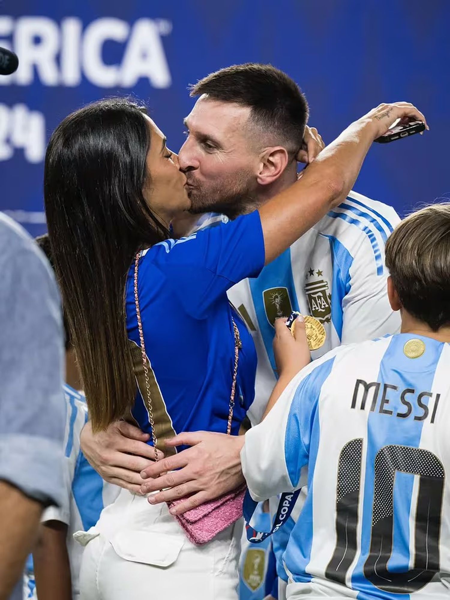 Lionel Messi y su festejo tras el título de la Copa América: el encuentro con su familia y el mensaje en redes