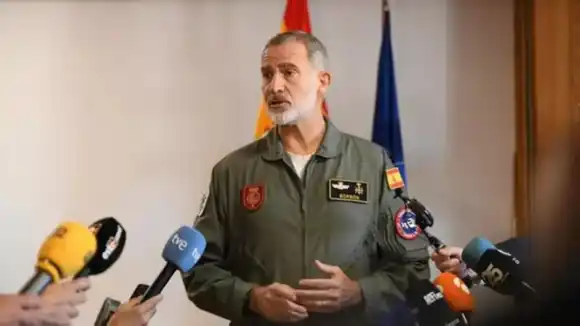 Rey Felipe VI pidió permanecer unidos en apoyo a los afectados por la DANA