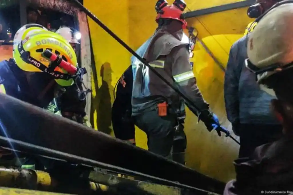 Derrumbe en una mina de oro