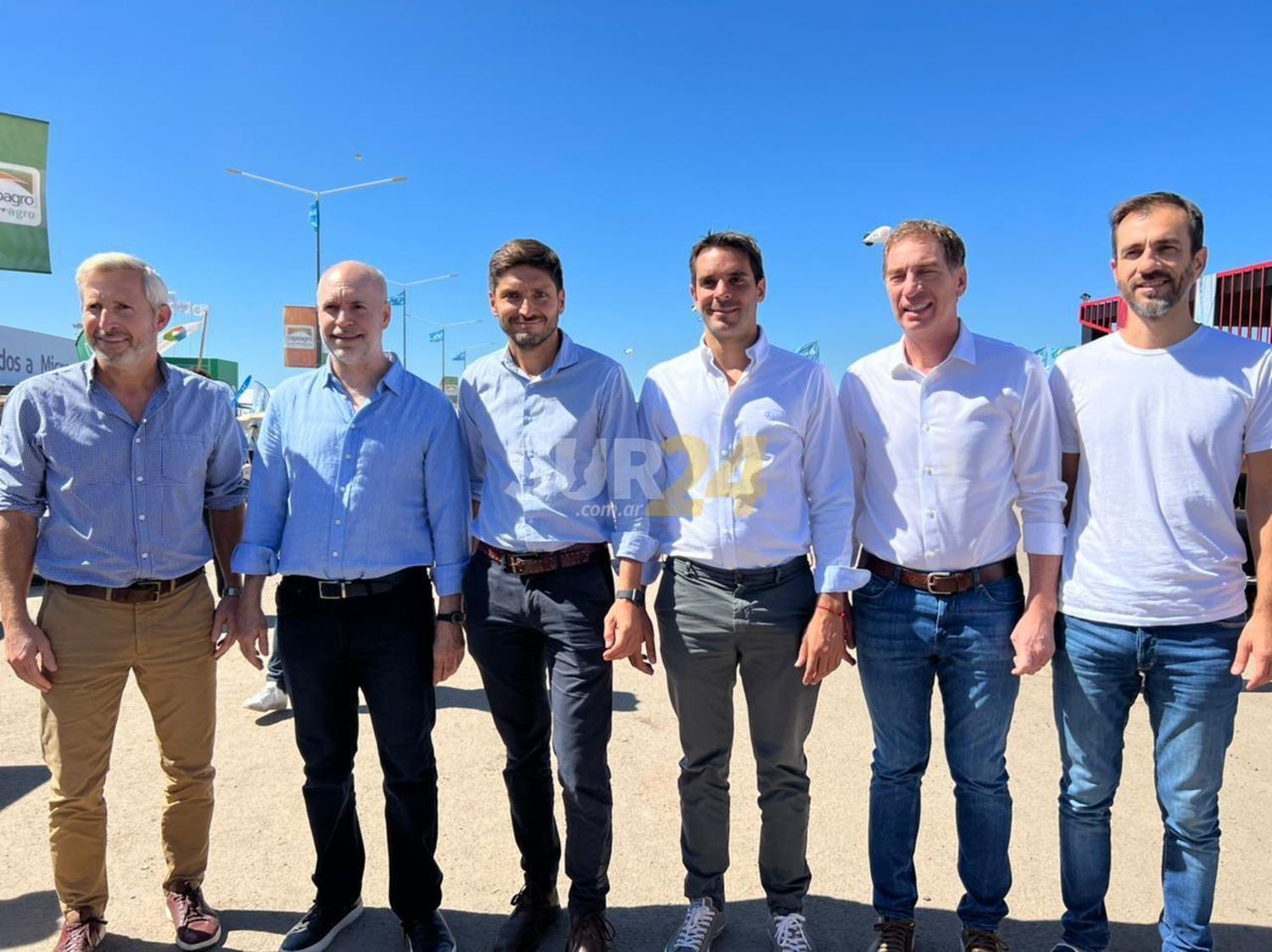 Expoagro: Pullaro compartió recorrida con Larreta, Tetaz y López Murphy