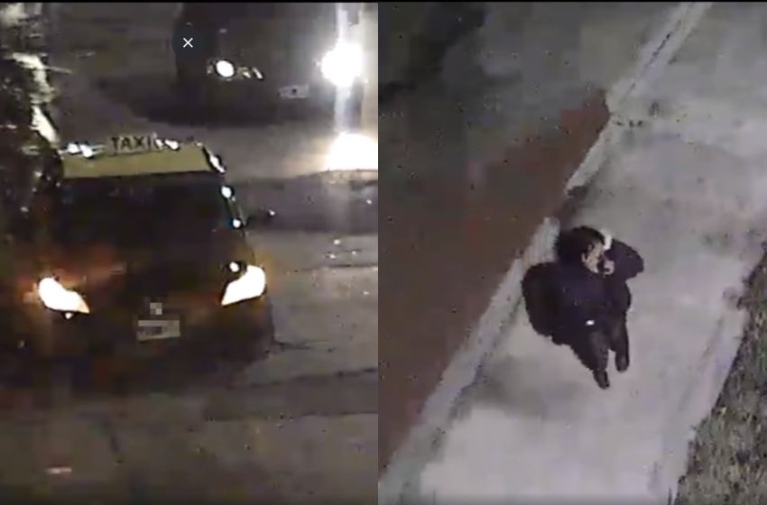 Video: no quiso pagar el viaje en taxi y terminó en la comisaría