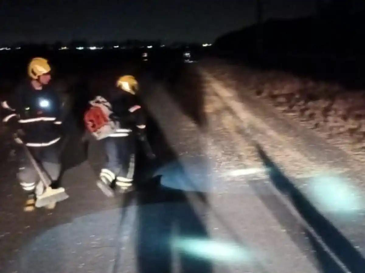 Un camión derramó cereal sobre la ruta provincial 3