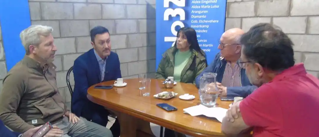 Candidato a vicepresidente de Juntos por el Cambio Luis Petri, visitó Entre Ríos con Rogelio Frigerio