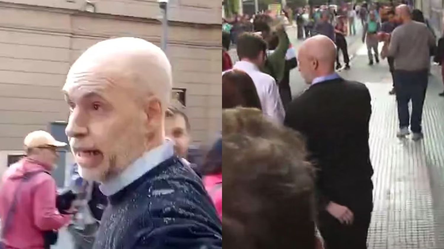 Agreden a Rodríguez Larreta durante la marcha universitaria contra el veto de Milei: qué dijo tras el violento episodio