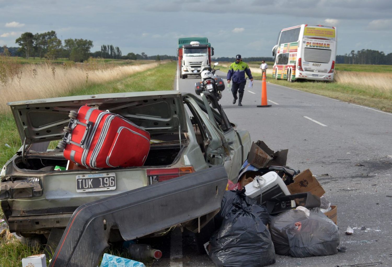  Siguen internadas las  víctimas del accidente fatal de la Ruta 30