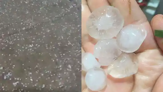 Granizo en Gualeguay y se mantiene alerta por tormentas