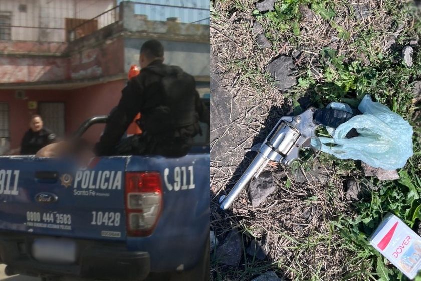 Video: así detuvieron a un hombre que disparó varias veces al aire en barrio Ludueña.