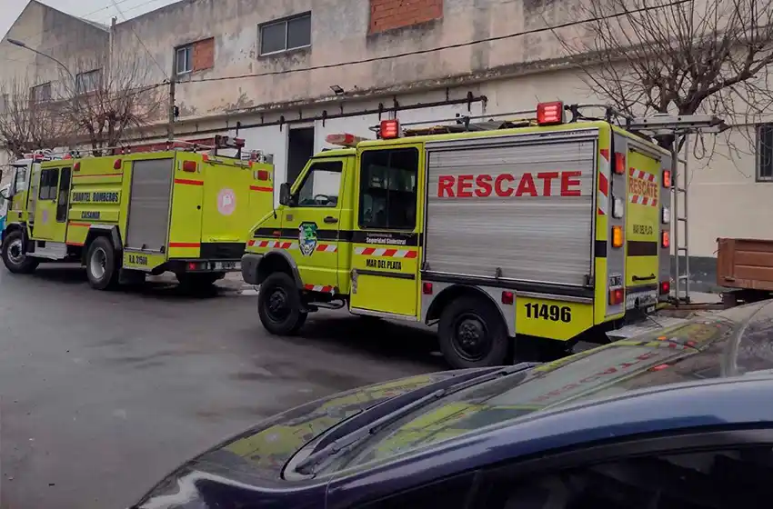 Un trabajador sufrió una descarga eléctrica y tuvo que ser rescatado