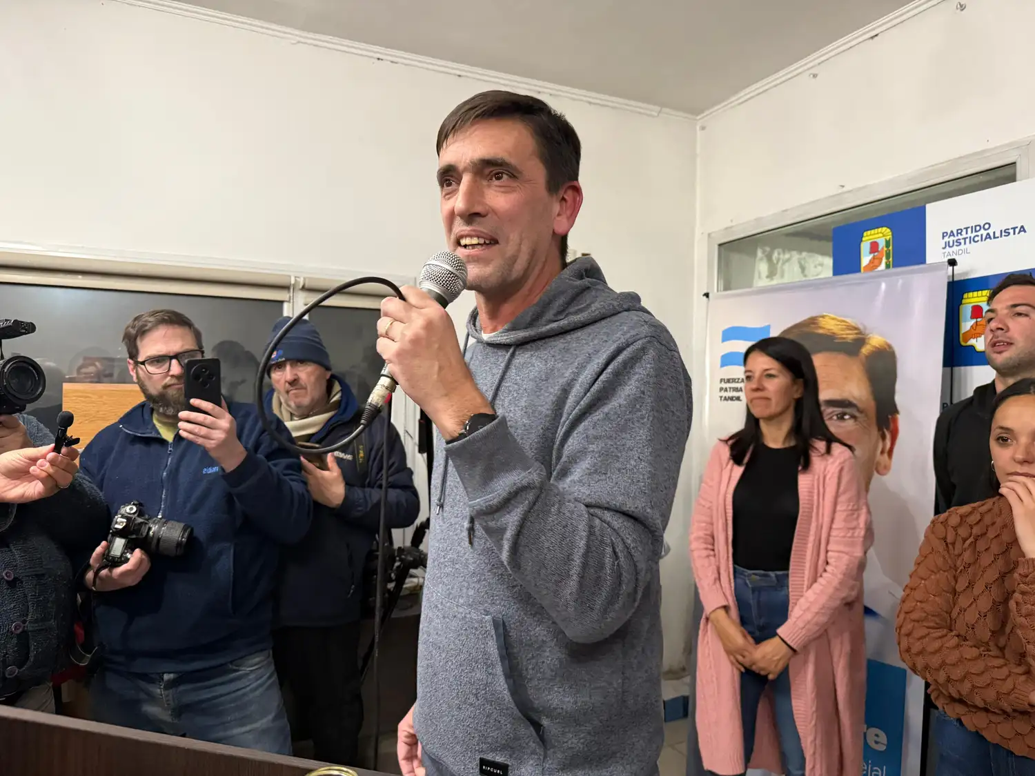Iparraguirre en el PJ, luego de conocerse los resultados de las elecciones
