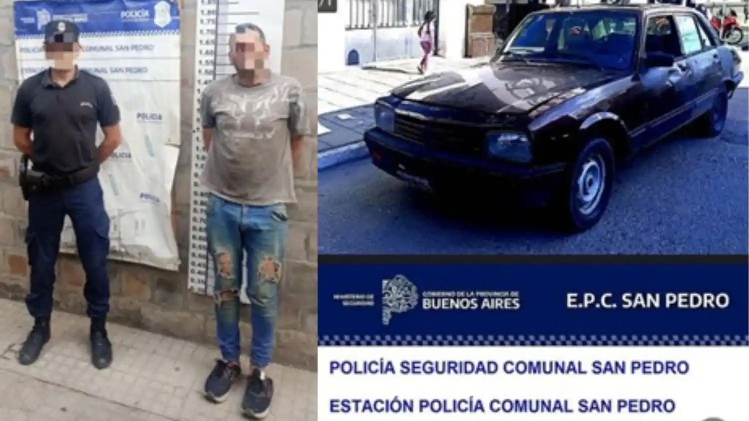 El rápido accionar policial permitió recuperar el automóvil sustraído.