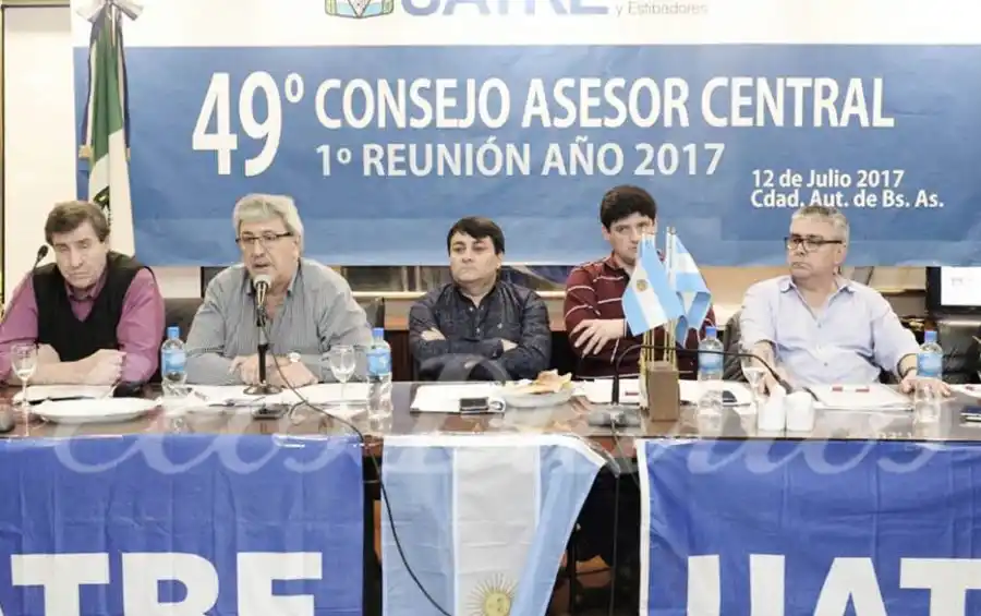 Primer Consejo Asesor de la Uatre con Ramón Ayala como Secretario General