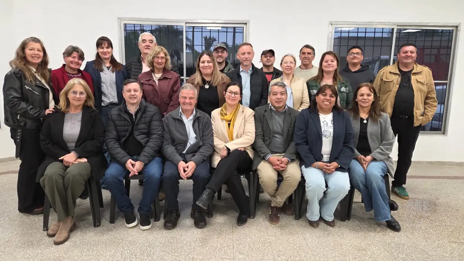 Mirta Sosa una de la Concejales Gualeyas que estuvo presente