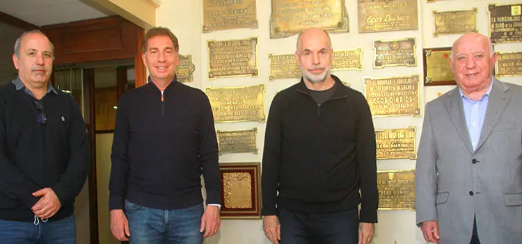 Rodríguez Larreta y Santilli, en visita a Ecos Diarios