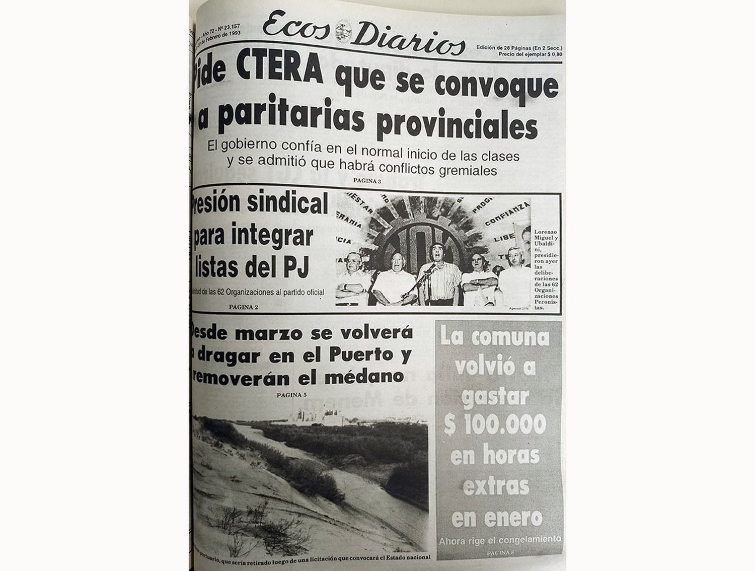 Sábado 20 de febrero de 1993