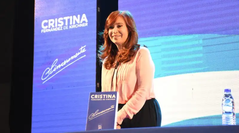 Cristina Fernández presentará hoy su libro "Sinceramente" en El Calafate