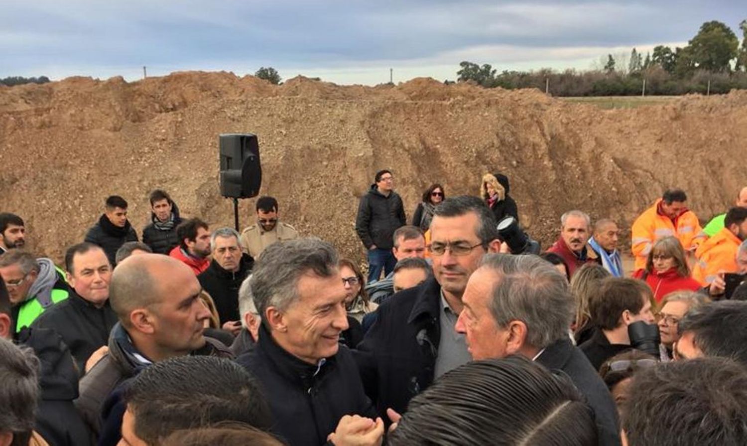 Lunghi recorrió con Macri y Vidal las obras de la Ruta 3 que beneficiarán a Tandil  