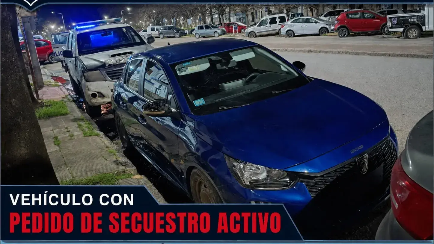 El auto robado en Mar del Plata