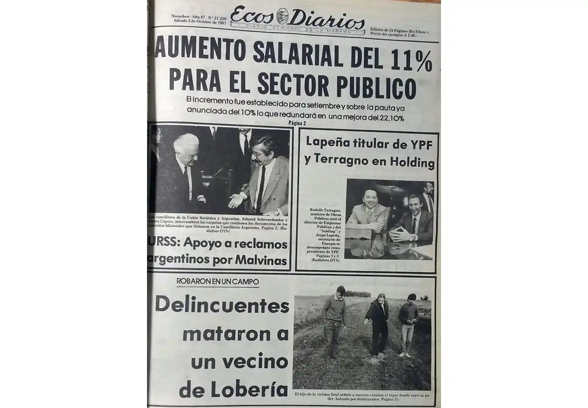 Sábado 3 de octubre de 1987
