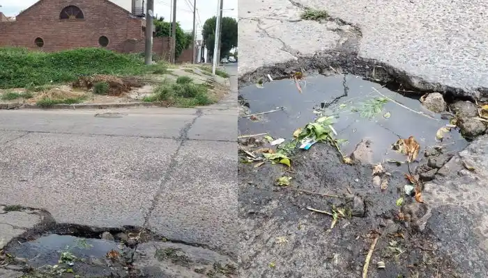 ¡Cuidado con el bache!