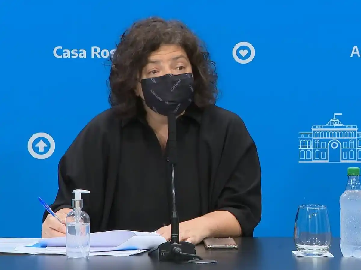 Vizzotti señaló que se produjo "un descenso en el número de casos" de Covid