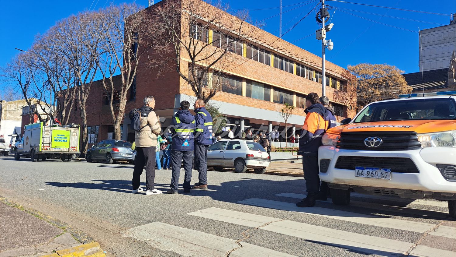 Centro Cívico, evacuado