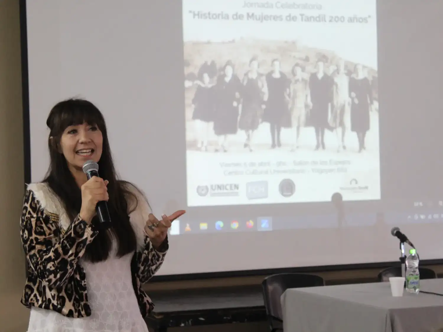 Karina Carreño durante la primera jornada en 2024, en el Centro Cultural Universitario.