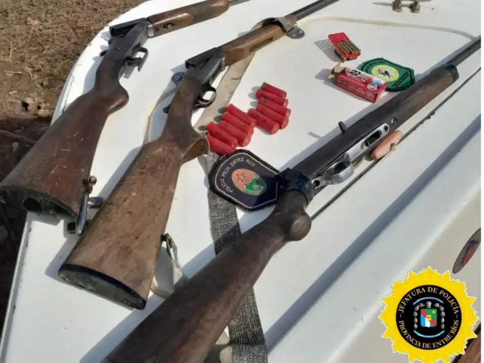 En una semana secuestraron cuatro armas de fuego en islas del departamento Diamante