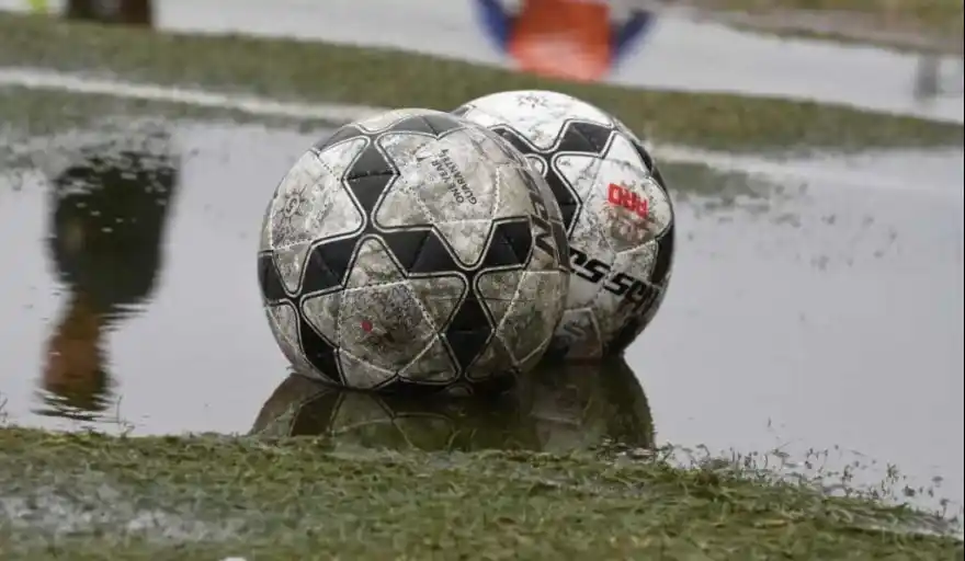 Fútbol local: Se cancelan las actividades de hoy por la lluvia