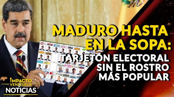 MADURO HASTA EN LA SOPA: tarjetón electoral sin el rostro más popular -VIDEO