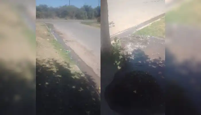 Mateo Sbert y Brenan: aguas servidas en la puerta de la casa