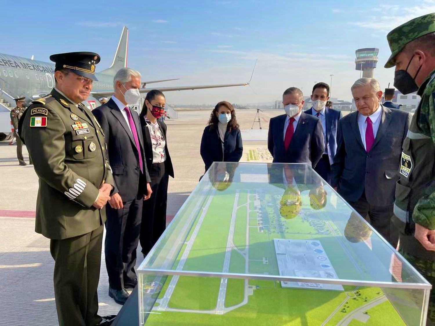 El nuevo aeropuerto de la Ciudad de México va tomando forma: inauguraron sectores militares