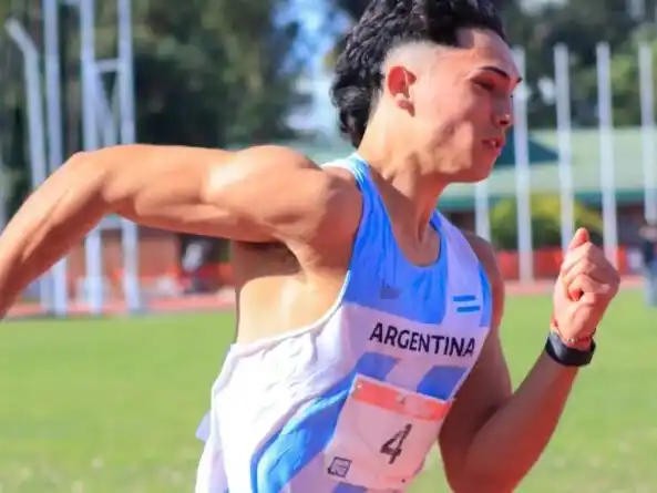 Tomi Mondino fue octavo en al final de los 200 m.Foto:CADA